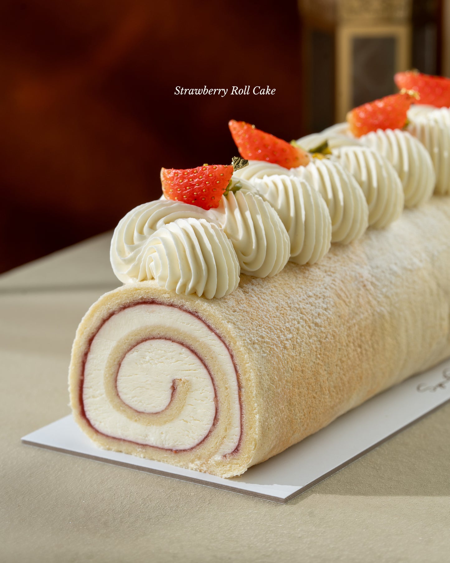 Vanilla Strawberry Roll
