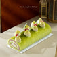 Pistachio Raspberry Roll Cake