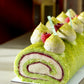 Pistachio Raspberry Roll Cake