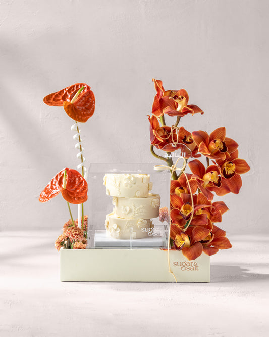 Flower + Cake Arrangement - Mother’s Day 💐