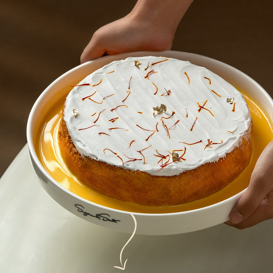 Saffron Milk Cake (BIG Circle)