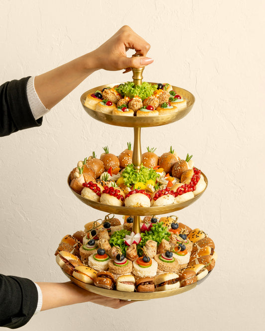 Gold Assorted Sandwich Stand