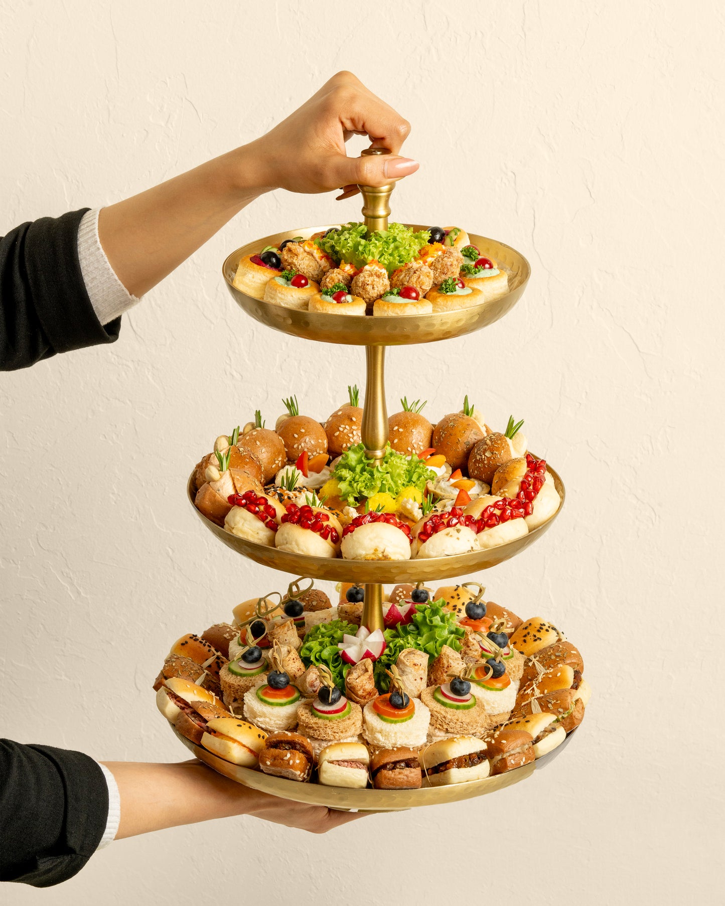 Gold Assorted Sandwich Stand